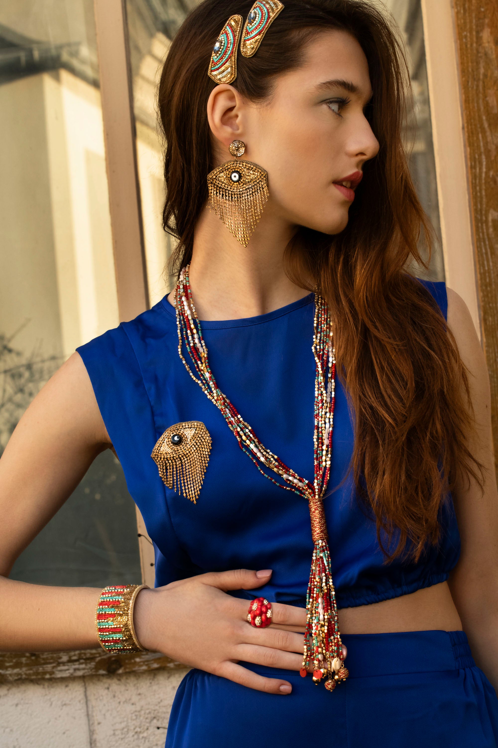 Golden Eyes - Broche