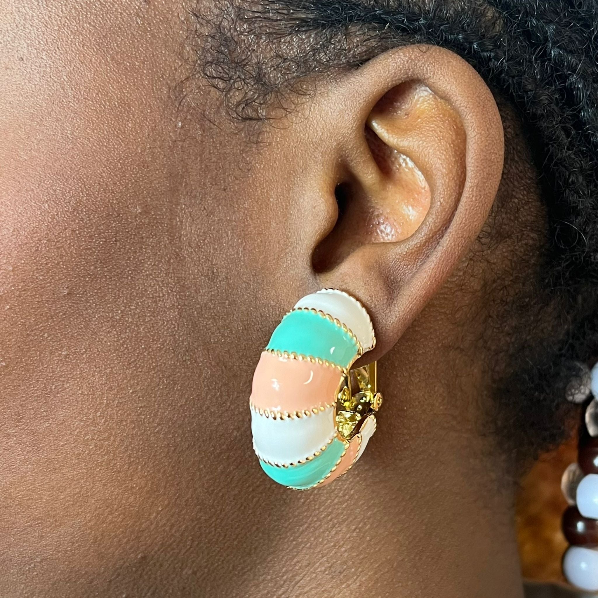 Fidji - Boucles Multicolores - Clip