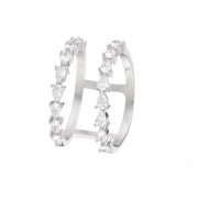 Parallèle Blanc - Argent 925
